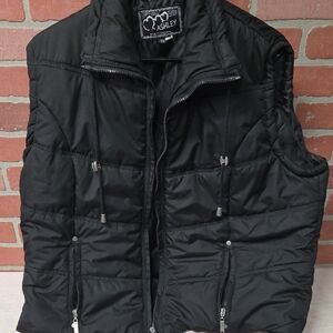 Ashley by 26 International Black Puffer Vest